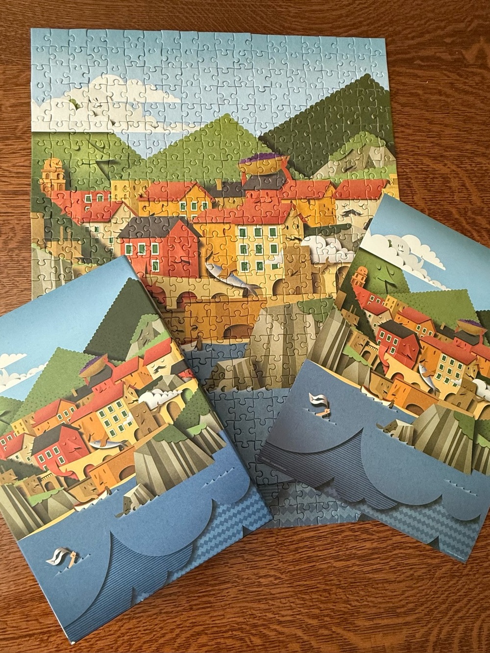 2 Puzzles, 500 Piece Galison Life Lessons & Fred Le Cinque Bomboland Complete - Picture 4 of 16